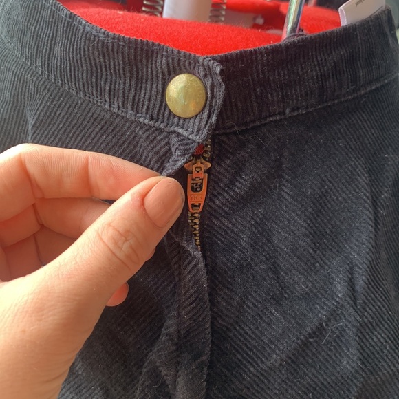 Black corduroy High wasted skirt - Picture 2 of 4